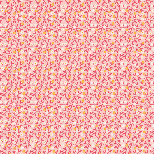 Gentler Times Gracious Coral C16478 by Lori Holt of Bee in my Bonnet for Riley Blake Designs (sold in 25cm increments)