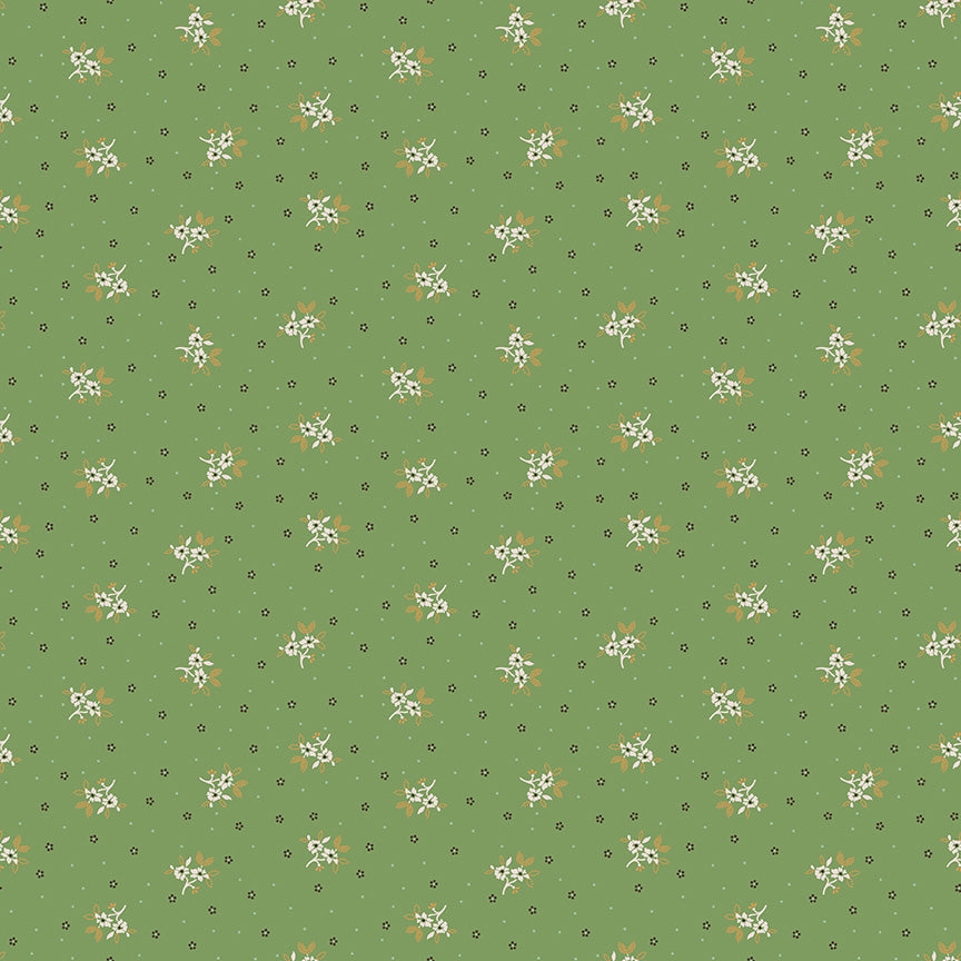 Gentler Times Lovely Basil C16479 by Lori Holt of Bee in my Bonnet for Riley Blake Designs (sold in 25cm increments)