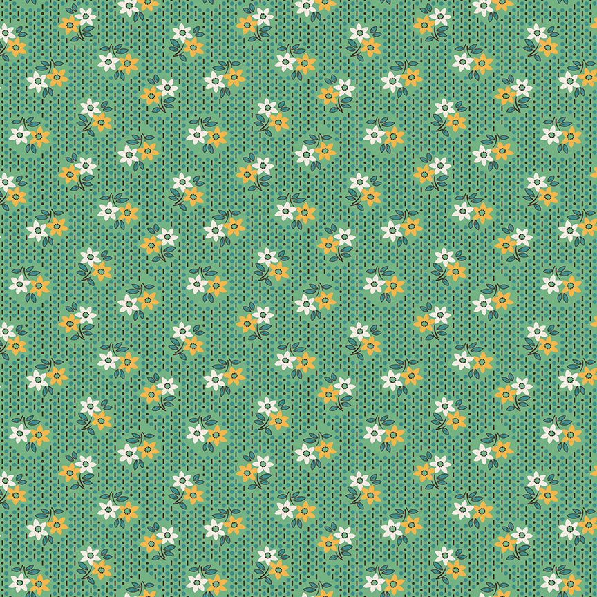 Gentler Times Nostalgia Alpine C16480 by Lori Holt of Bee in my Bonnet for Riley Blake Designs (sold in 25cm increments)