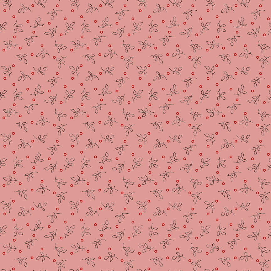 Gentler Times Pleasant Coral C16482 by Lori Holt of Bee in my Bonnet for Riley Blake Designs (sold in 25cm increments)