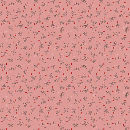 Gentler Times Pleasant Coral C16482 by Lori Holt of Bee in my Bonnet for Riley Blake Designs (sold in 25cm increments)