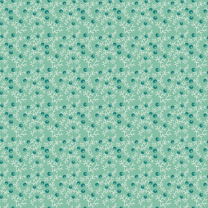 Gentler Times Quaint Seaglass C16484 by Lori Holt of Bee in my Bonnet for Riley Blake Designs (sold in 25cm increments)