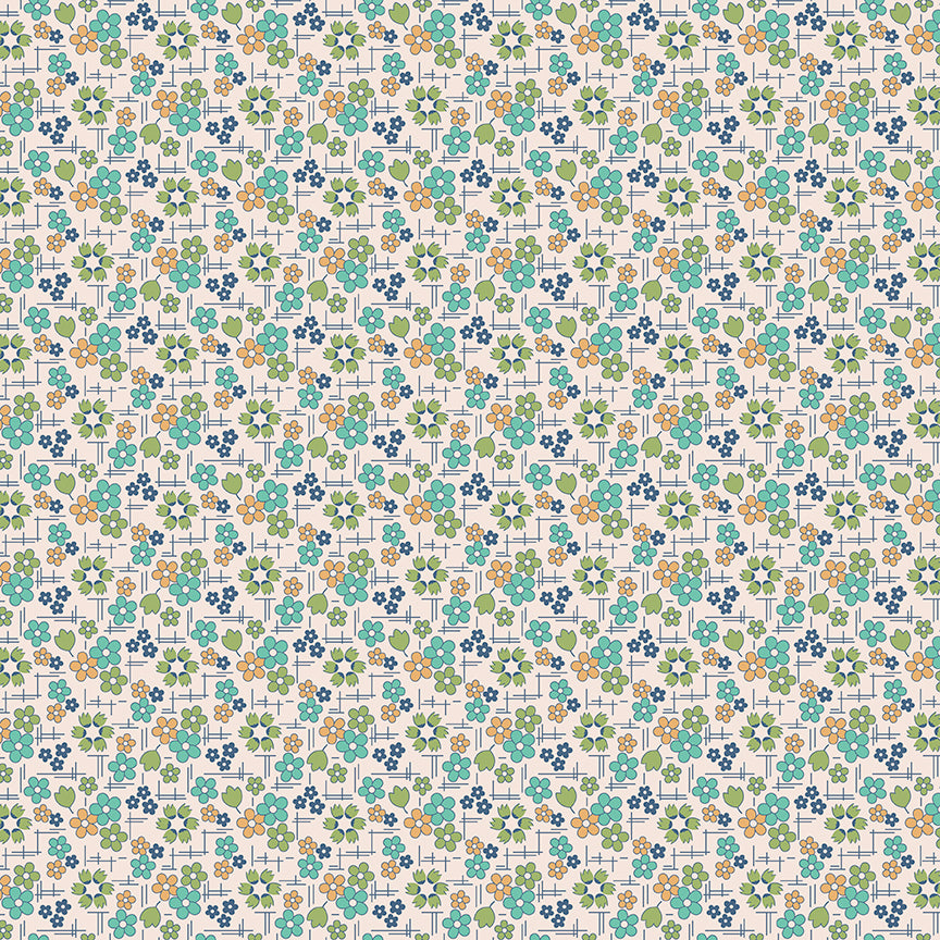 Farmers Daughter C17161 Seaglass Daisy by Lori Holt for Riley Blake (sold in 25cm increments)
