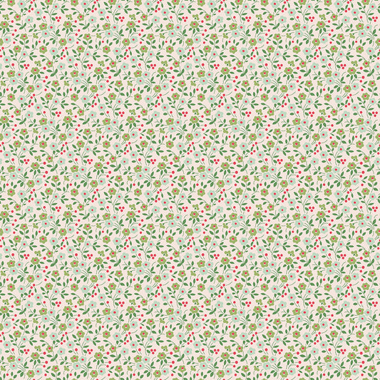 Farmers Daughter C17171-Sage Floral by Lori Holt for Riley Blake (sold in 25cm increments)