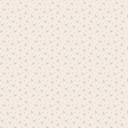 Farmers Daughter C17182-Leaf Seedling Background by Lori Holt for Riley Blake (sold in 25cm increments)