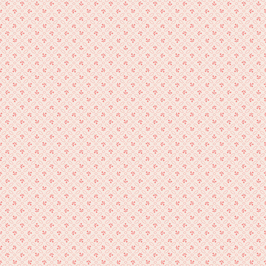 Farmers Daughter C17188-Coral Cherries Background by Lori Holt for Riley Blake (sold in 25cm increments)