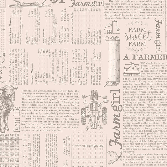 Farmers Daughter C17190-Rustic Farm Life Background by Lori Holt for Riley Blake (sold in 25cm increments)