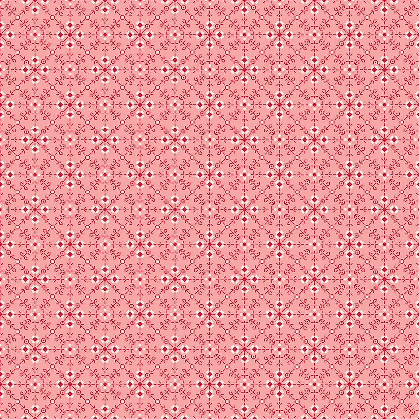 Berry & Sage Homemade C17385-Coral by Lori Holt for Riley Blake (sold in 25cm increments)