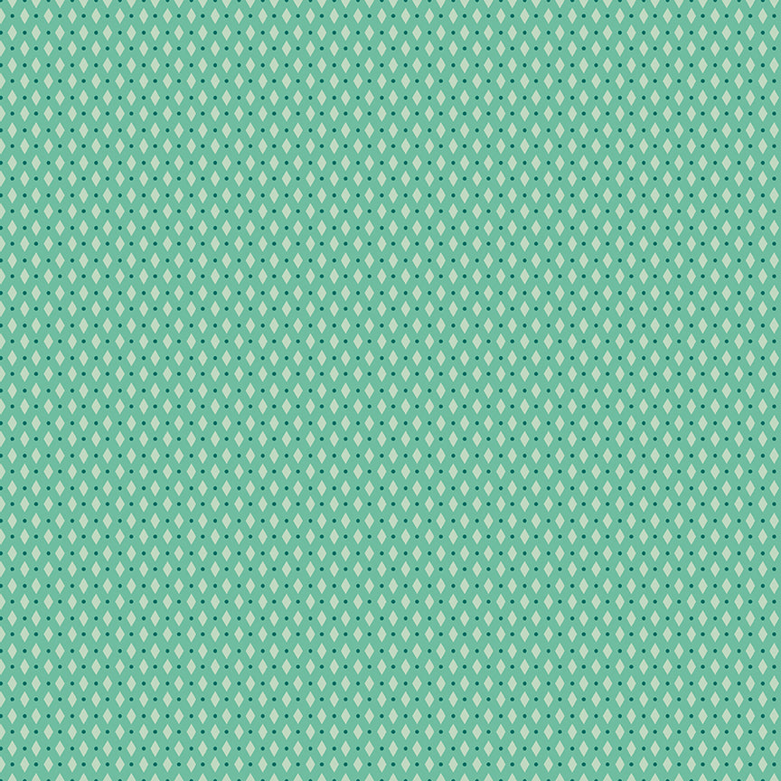 Berry & Sage Diamonds C17391-Leaf by Lori Holt for Riley Blake (sold in 25cm increments)