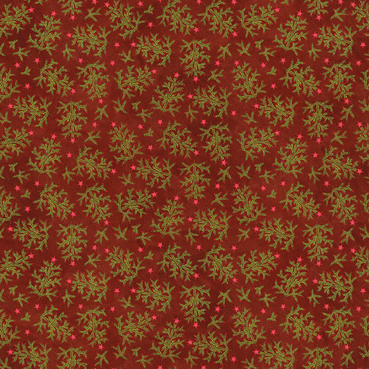 Northern Christmas Whimsical Trees Red C17832 by Teresa Kogut for Riley Blake Fabrics (sold in 25cm increments)