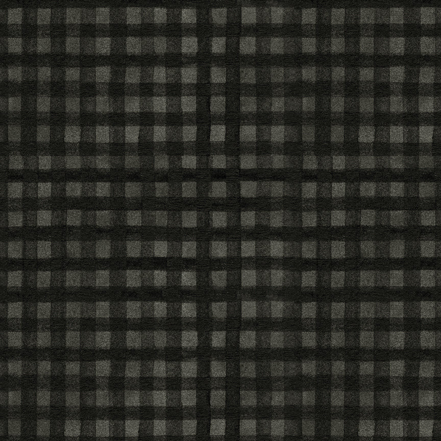 Northern Christmas Buffalo Check Black C17836 by Teresa Kogut for Riley Blake Fabrics