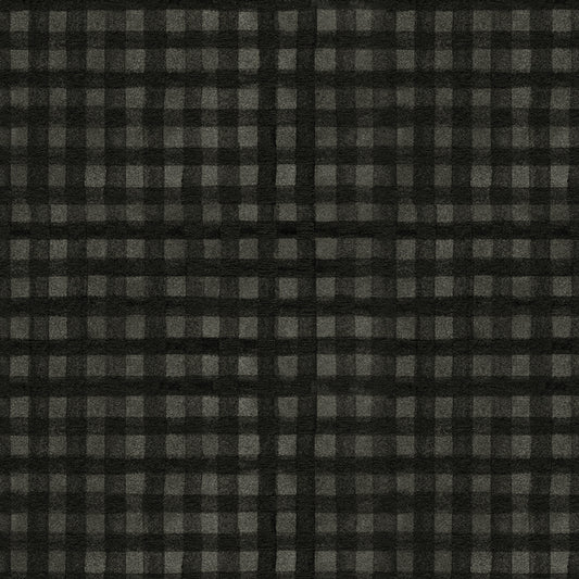 Northern Christmas Buffalo Check Black C17836 by Teresa Kogut for Riley Blake Fabrics