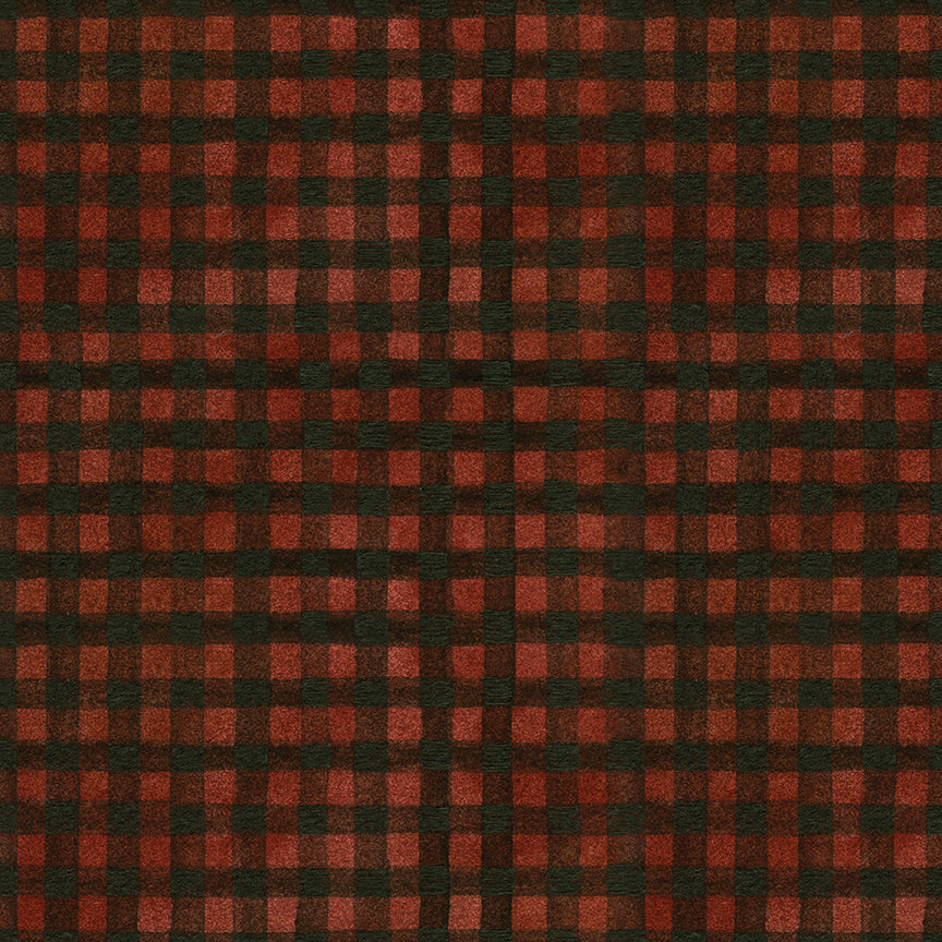 Northern Christmas Buffalo Check Red C17836 by Teresa Kogut for Riley Blake Fabrics (sold in 25cm increments)
