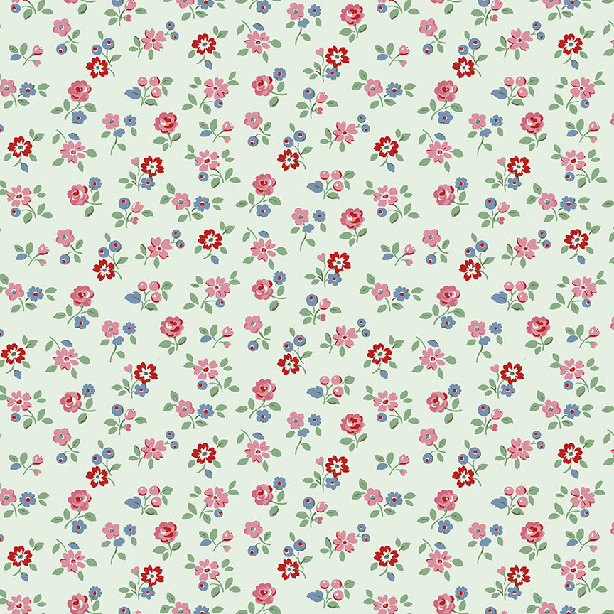 Signature Collection Arlington Ditsy C18373-Mist by Cath Kidston for Riley Blake Fabrics (sold in 25cm increments)