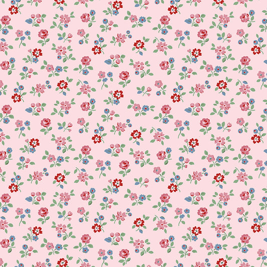 Signature Collection Arlington Ditsy C18373-Pink by Cath Kidston for Riley Blake Fabrics (sold in 25cm increments)