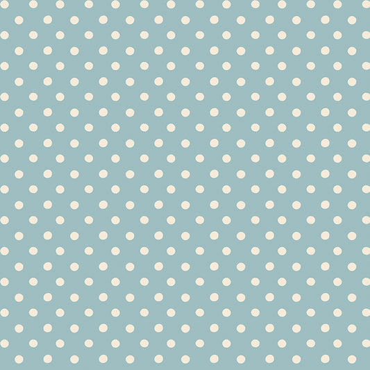 Signature Collection Button Spot C18374-Blue by Cath Kidston for Riley Blake Fabrics (sold in 25cm increments)