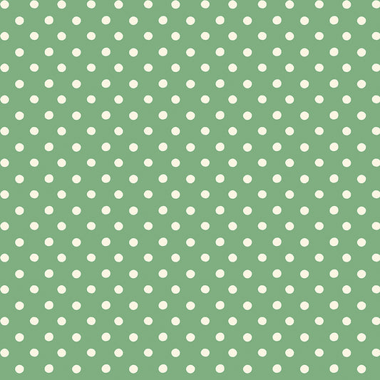 Signature Collection Button Spot C18374-Green by Cath Kidston for Riley Blake Fabrics (sold in 25cm increments)