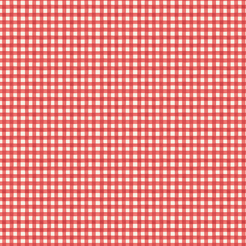 Signature Collection Gingham C18375-Red by Cath Kidston for Riley Blake Fabrics (sold in 25cm increments)