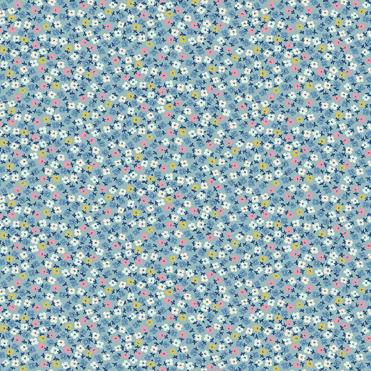 Signature Collection Teeny One C18376-Blue by Cath Kidston for Riley Blake Fabrics (sold in 25cm increments)