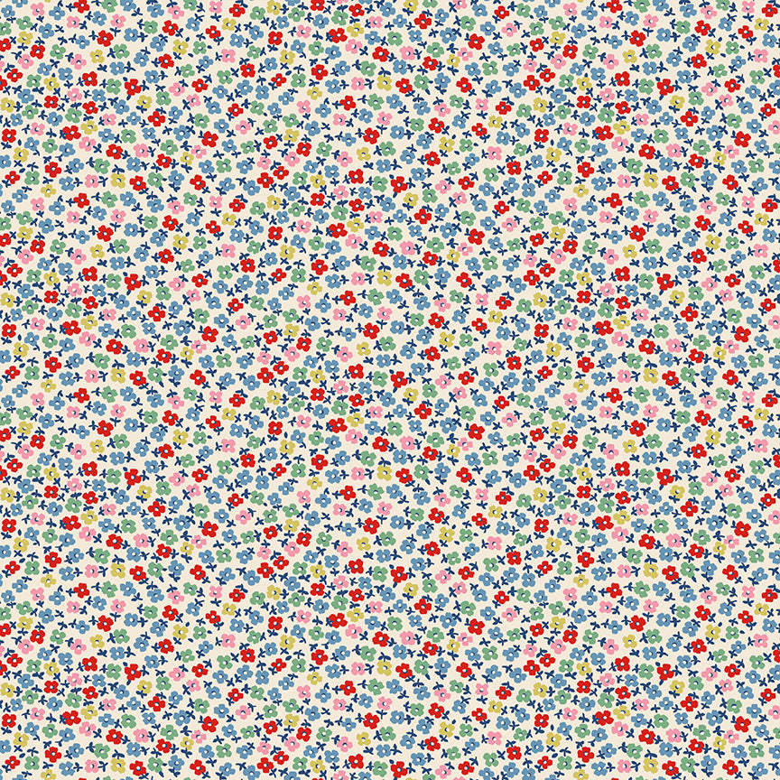 Signature Collection Teeny One C18376-Cream by Cath Kidston for Riley Blake Fabrics (sold in 25cm increments)