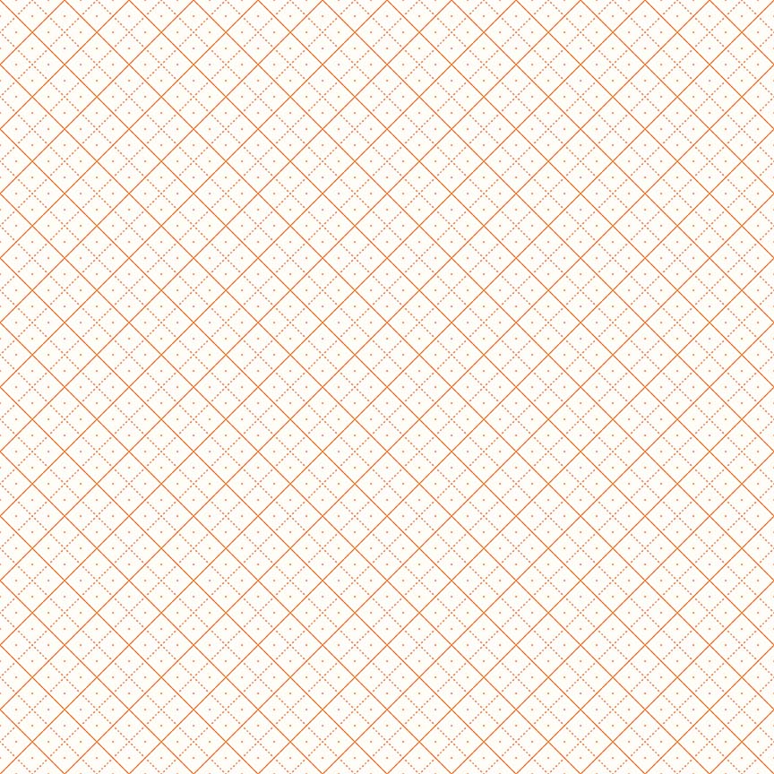 Bee Backgrounds Grid Orange by Lori Holt for Riley Blake Designs (sold in 25 cm increments)