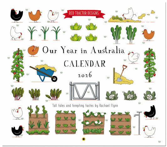 Our Year in Australia 2026 Calendar by Red Tractor Designs