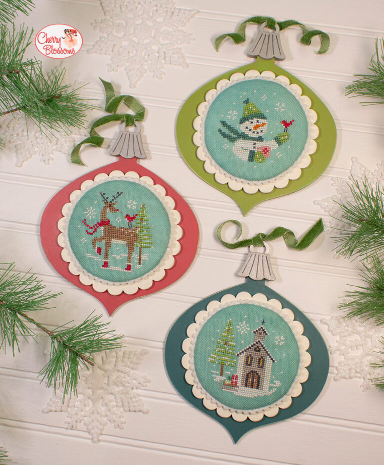Vintage Ornaments Set One Cross Stitch Pattern by Cherry Blossoms