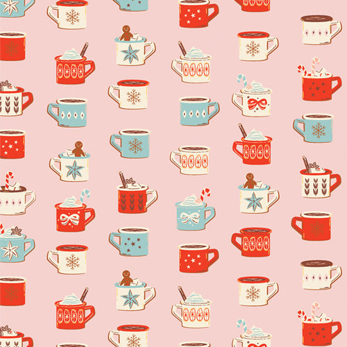 Christmas in the Cabin Mugfuls of Joy 258902 by AGF Studio (sold in 25cm increments)