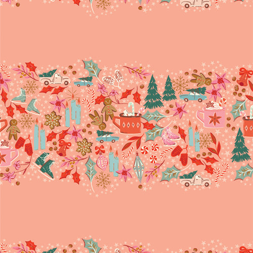 Christmas in the Cabin Christmas Gatherings 258907 by AGF Studio (sold in 25cm increments)