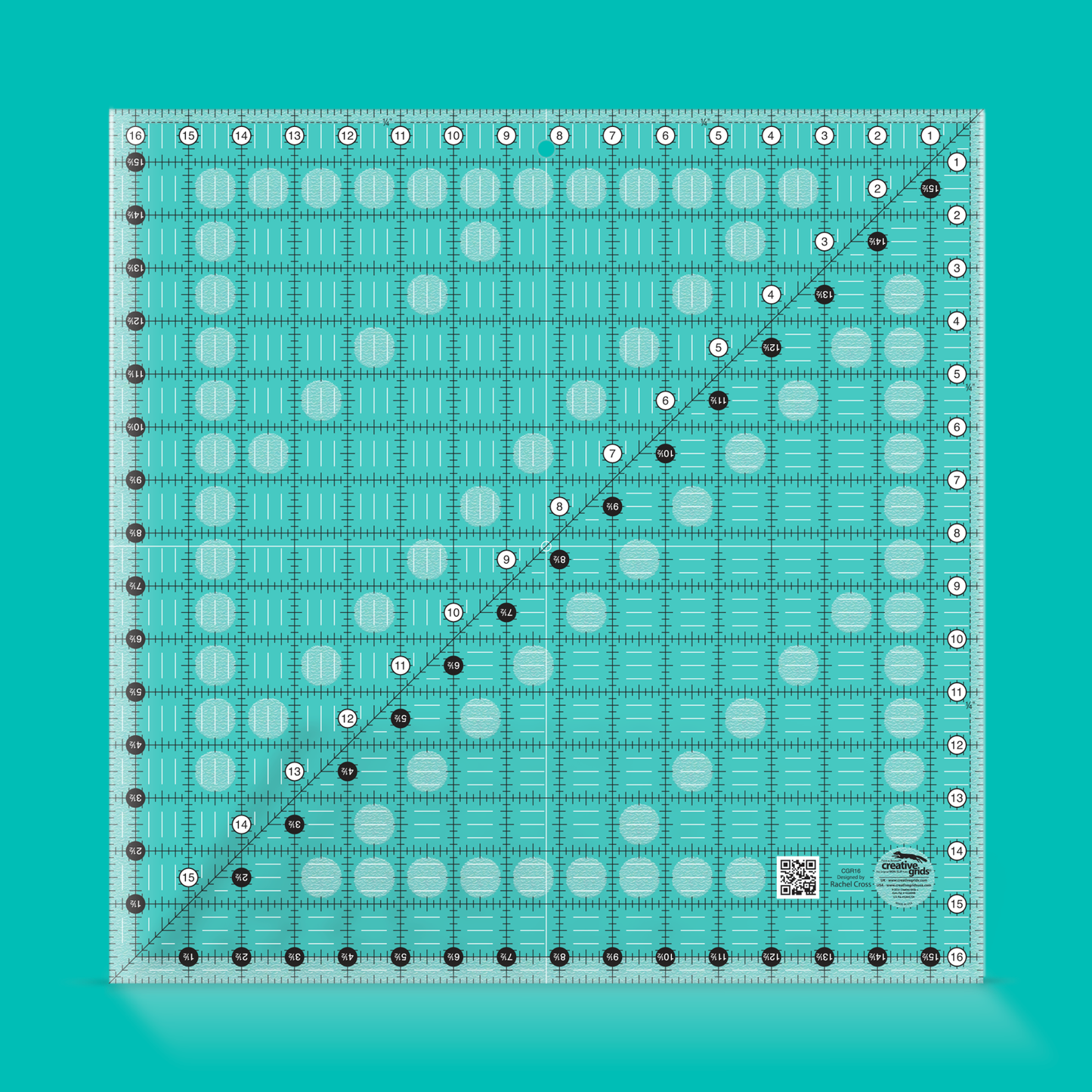 Creative Grids 16.5" x 16.5" Quilt Ruler