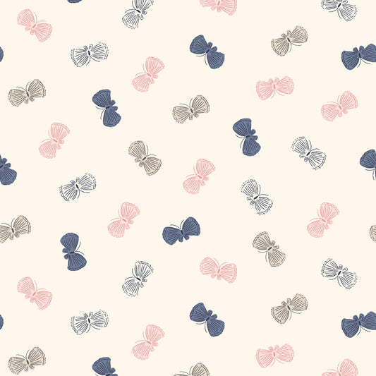 Kitten Fun Butterflies Multi Y4571-55 by Julia Khimich for Clothworks (sold in 25cm increments)