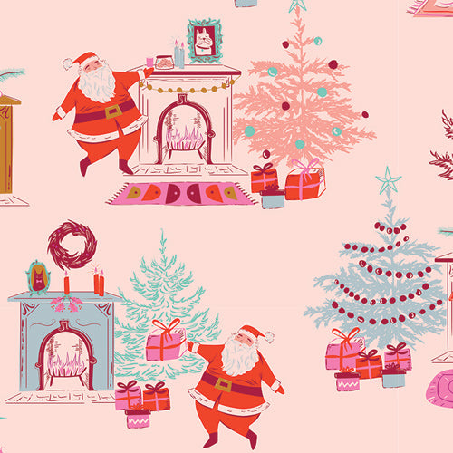 Christmas in Color Down the Chimney Taffy 25400 by Art Gallery Fabrics (sold in 25cm increments)