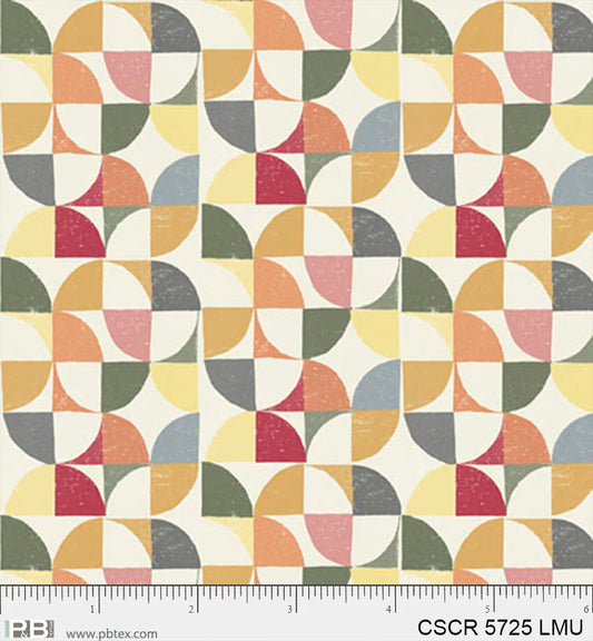 Chicken Scratch Geometrics Light PB5725LMU by Courtney Prahl for P & B Textiles (sold in 25cm increments)