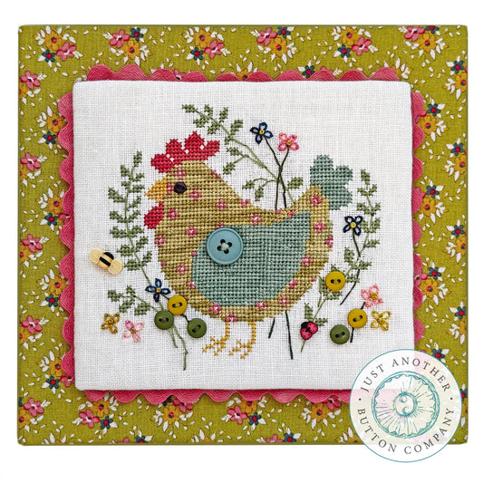 Calico Chick Cross Stitch Pattern by Just Another Button Company