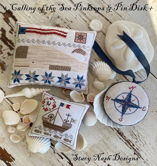 Calling of the Sea Sewing Set Cross Stitch Pattern by Stacy Nash