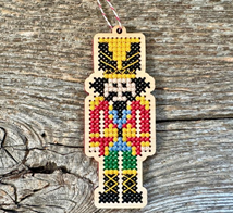 Nutcracker Ornament Cross Stitch Kit from Canadian Stitchery