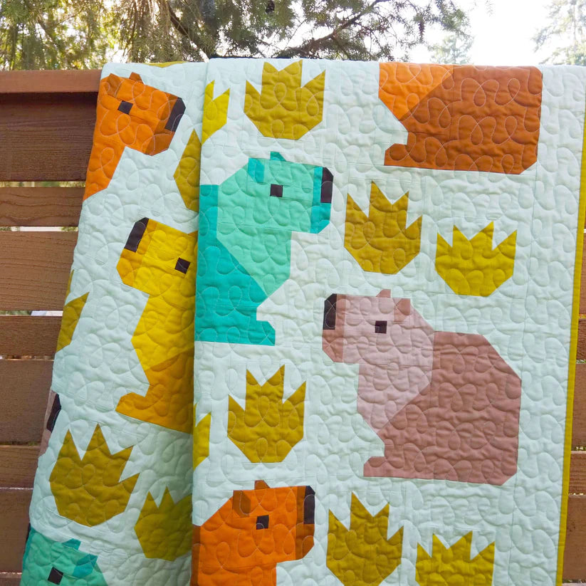 Capybara Club Quilt Pattern by Elizabeth Hartman