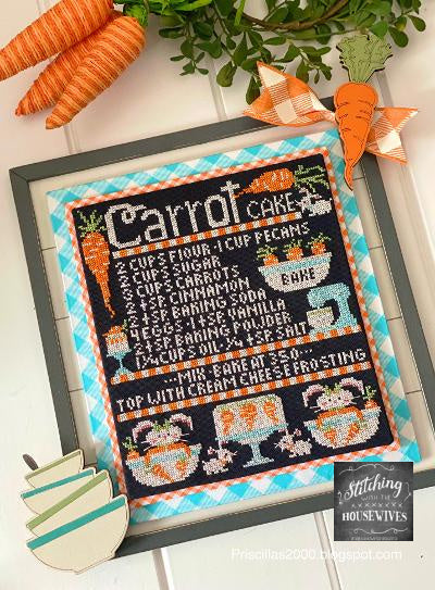 Card Stitching Pattern Cake Carrot Cake Cross Stitch Pattern Stitching with the Housewives – The ...