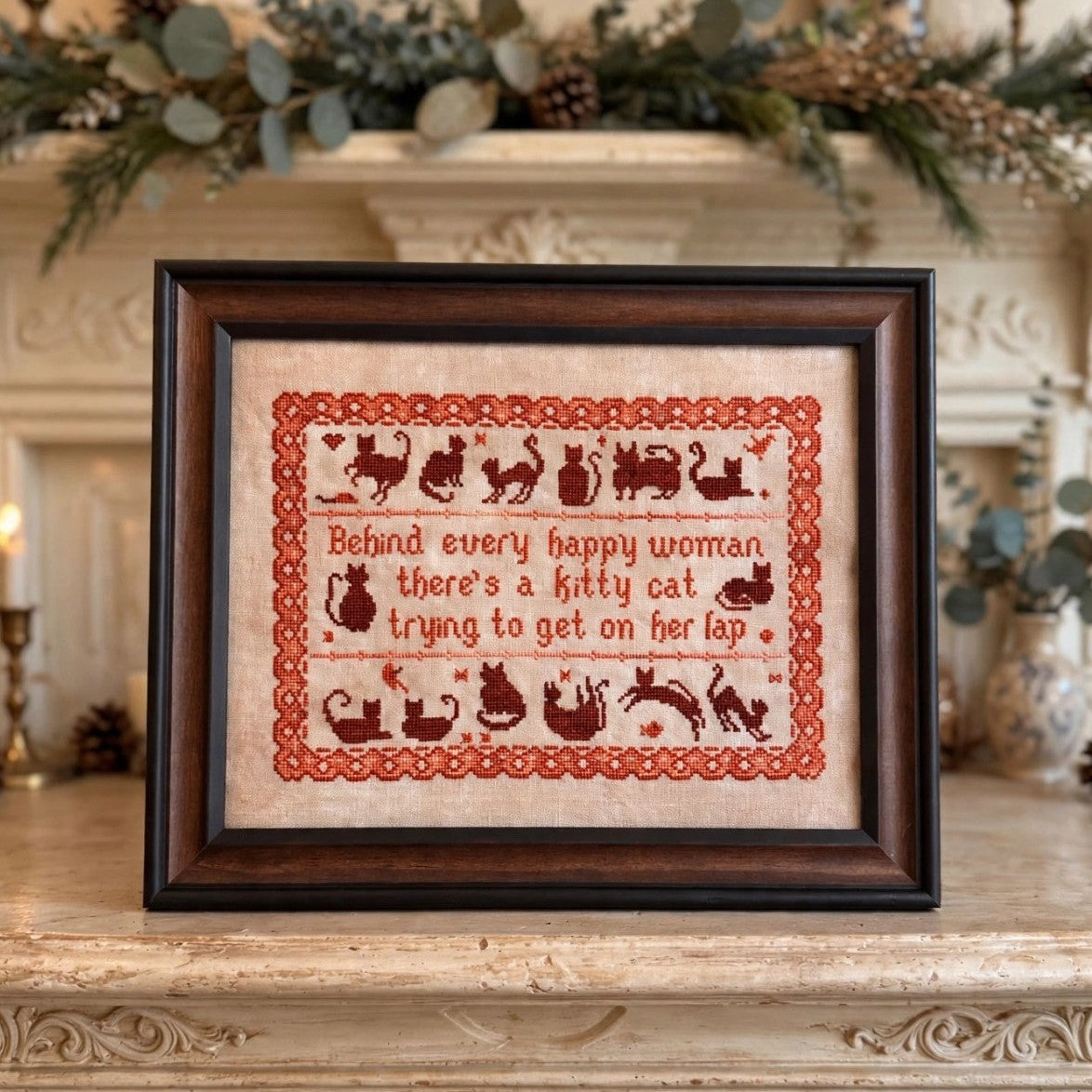 Cat Sampler Cross Stitch Pattern by December Stitches