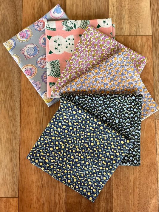 Cats Fat Quarter Bundle by Hokkoh