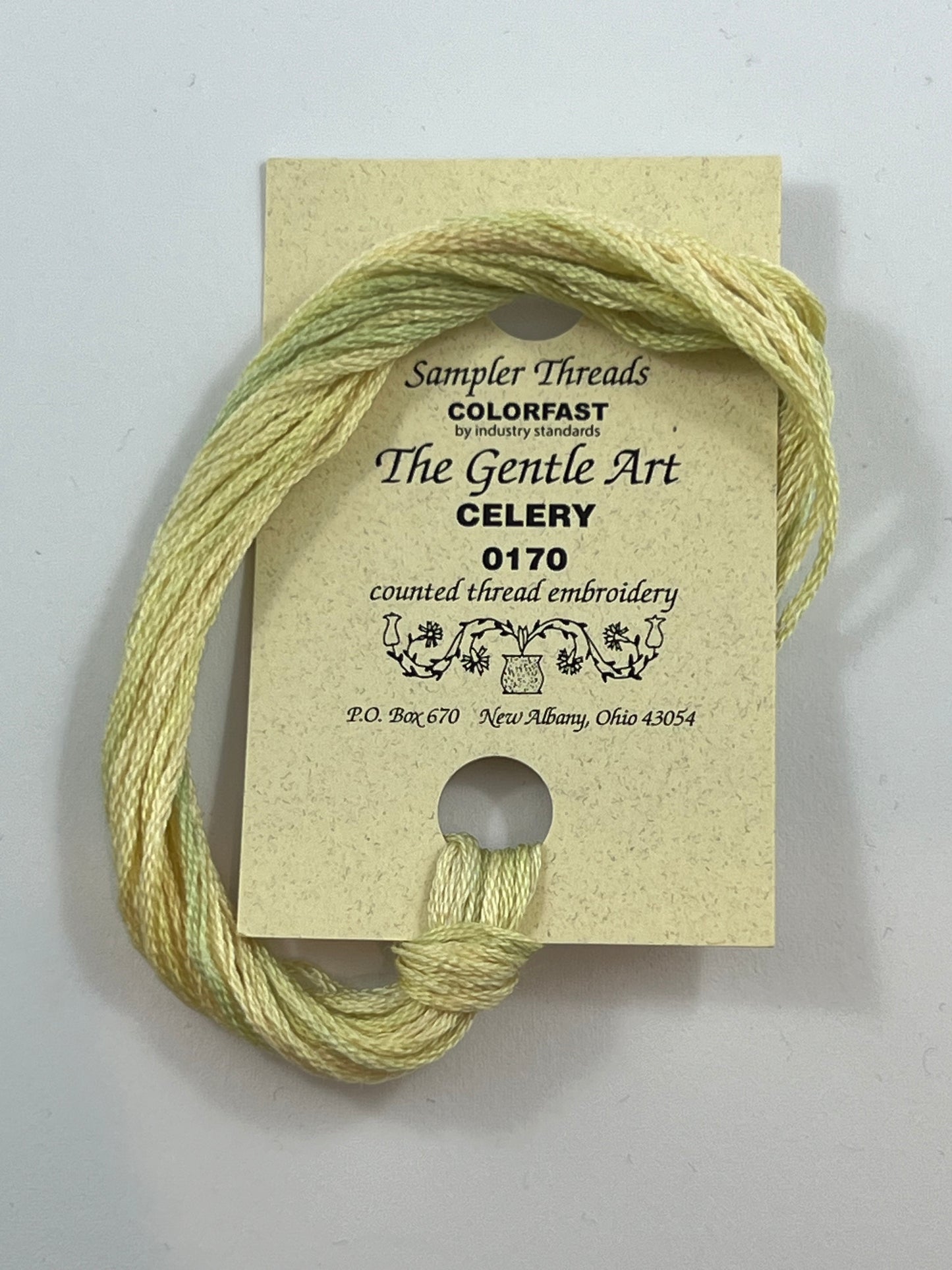 Celery 0170 The Gentle Art Sampler Thread 6 Stranded Hand Dyed Embroidery Floss