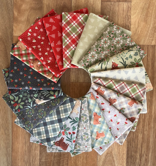 Celtic Christmas Fat Quarter Bundle by Lewis and Irene