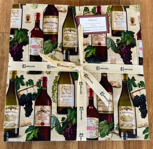 Cheers! 10" Squares by Iron Orchid Designs for Clothworks Fabrics