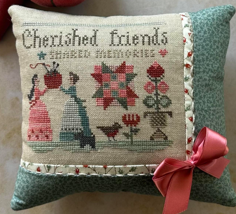 Cherished Friends Cross Stitch Pattern Heart in Hand