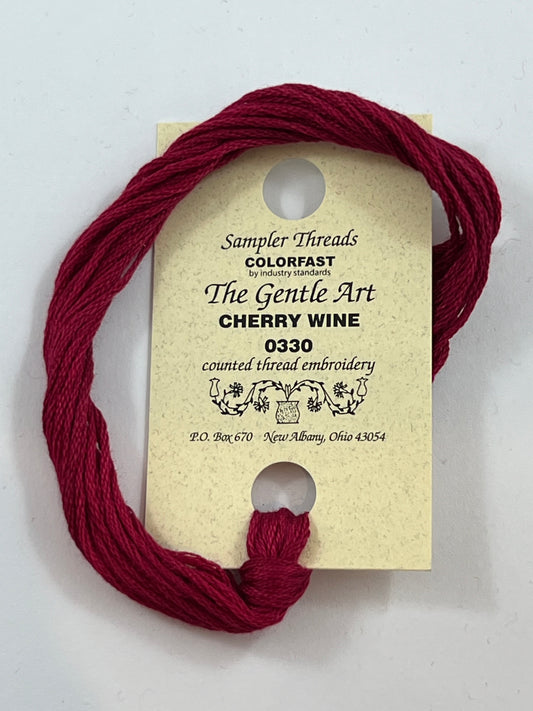 Cherry Wine 0330 The Gentle Art Sampler Thread 6 Stranded Hand Dyed Embroidery Floss