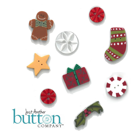 Christmas Assortment Button Pack by Just Another Button Co