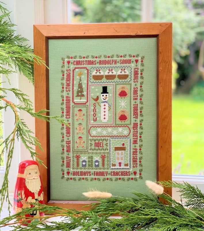 Christmas Boxes Cross Stitch Kit Historical Sampler Company