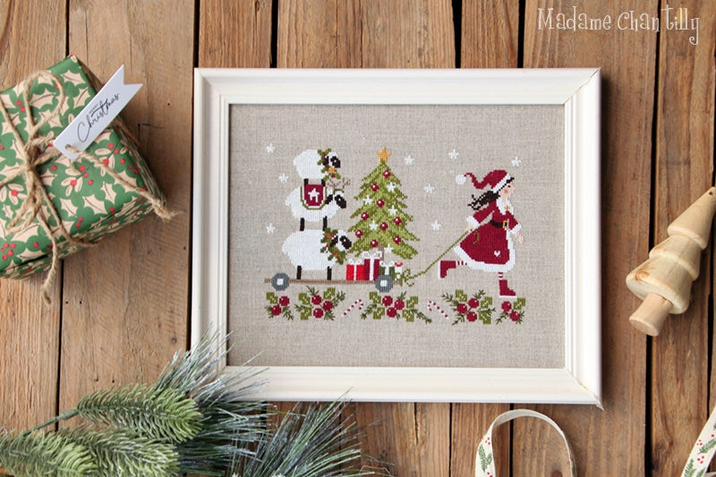 Christmas Delivery Cross Stitch Pattern by Madame Chantilly