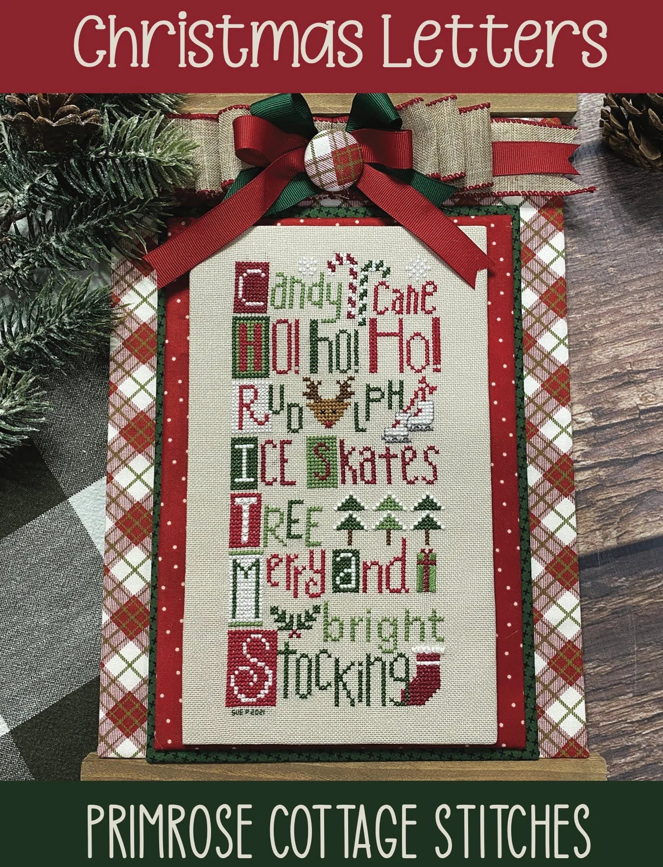 Christmas Letters Cross Stitch Pattern Primrose Cottage Stitches