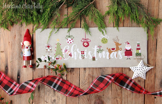 Christmas Cross Stitch Pattern by Madame Chantilly